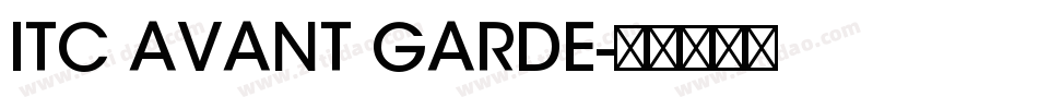 ITC AVANT GARDE字体转换